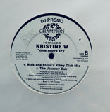 Kristine W. 3 remix 12" LP Vinyl -PROMOS (One More Try, Feel What You Want, Lovin' You)Used