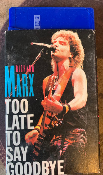 Richard Marx -- Too Late To Say Goodbye -"BLUE"  Cassette Single - Used