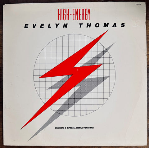 Evelyn Thomas -- HIGH ENERGY 1984 LP 12" Remix Vinyl - Used