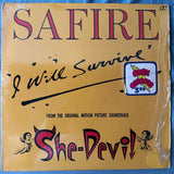 Safire - I WILL SURVIVE 12" remix LP Vinyl - Used