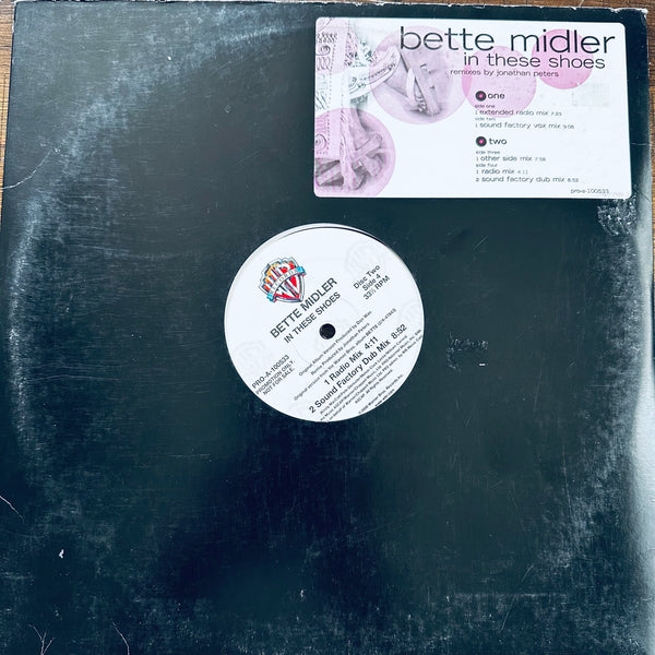 BETTE MIDLER - In These Shoes (2XLP) 12" remix Promo Viny - Used