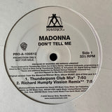 Madonna - Don't Tell Me (PROMO 12" LP VINYL )