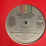 About Last Night - Remix 12" LP PROMOTIONAL sampler : Sheena Easton, John Oates, Del Lords