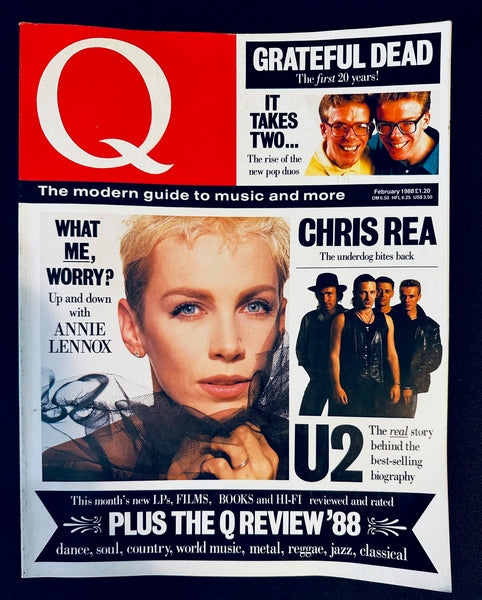 Annie Lennox -- Q Magazine (UK) Feb. 1988  Music Magazine