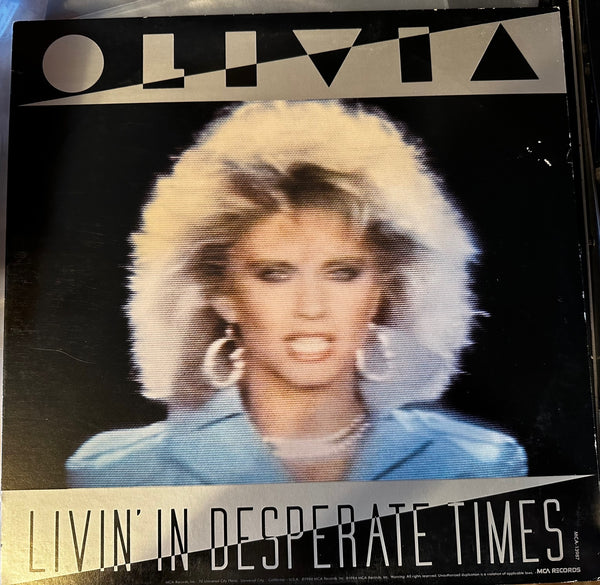 Olivia Newton-John - Livin' In Desperate Times / Twist Of Fate 12" Remix LP Vinyld