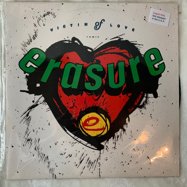 Erasure - VICTIM OF LOVE (REMIX) UK 12" Version LP Vinyl - Used