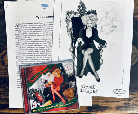 Cyndi Lauper --  Merry Christmas ... Have a Nice Life  (PROMO Press Kit)  New