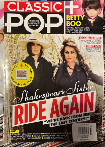 Shakespears Sister / Belinda Carlisle - Classic POP Magazine - Used