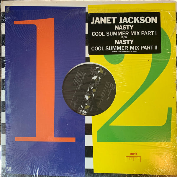 Janet Jackson - NASTY (Cool Summer Remixes) 12" LP VINYL _ used