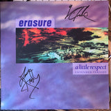 Erasure - A Little Respect 12"  Vinyl Autographed!!!