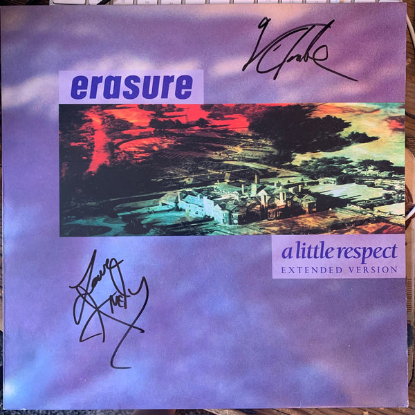 Erasure - A Little Respect 12"  Vinyl Autographed!!!