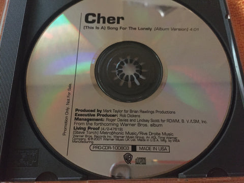 Cher - (this is a) Song For The Lonely (PROMO CD single)