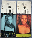 Belinda Carlisle - 2 Cassette Singles - Summer Rain & Leave A Light On -  Used