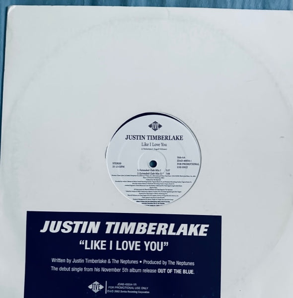 Justin Timberlake - Like I Love You 12" Promo LP Vinyl - Used