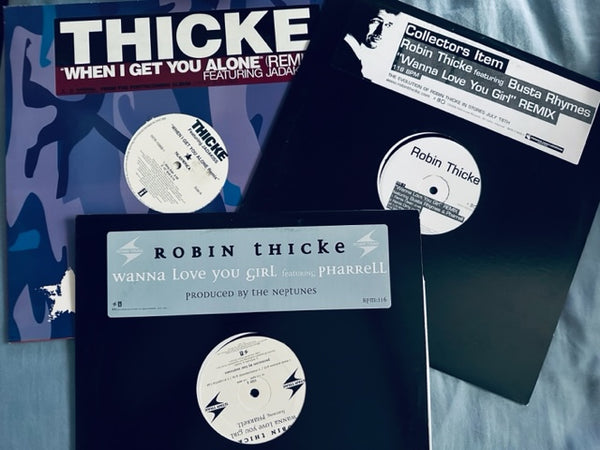 Robin Thicke - 3 Promotional 12" LPS - -When I Get You Alone, Wanna Love You Girl - Vinyl - Used