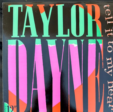 Taylor Dayne - Tell It To My Heart -  12" Single LP Vinyl - Used