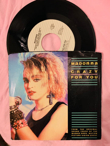 Madonna  - Crazy For You 7" vinyl - 45 Record