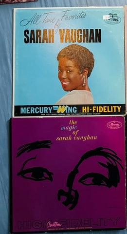 Sarah Vaughan - Set of 2 original  Albums on LP Vinyl  - Used