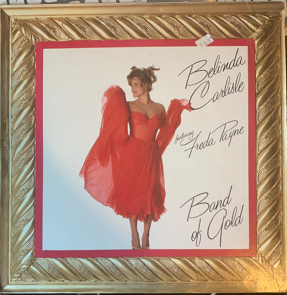 Belinda Carlisle - BAND OF GOLD (Gold vinyl) Used 12" remix LP Vinyl (crease)