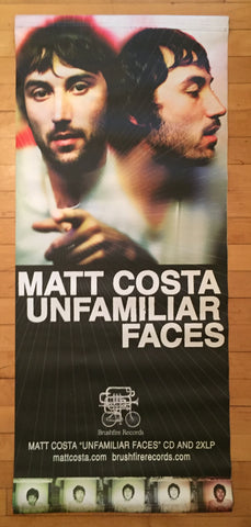 Matt Costa - Promo Banner Large "Unfamiliar Faces"