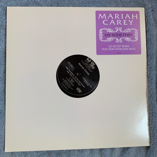 Mariah Carey - "Say Somethin" So So Def Remix  12" LP vinyl Promo