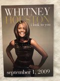 Whitney Houston - I LOOK TO YOU  5x7 promo card (official)