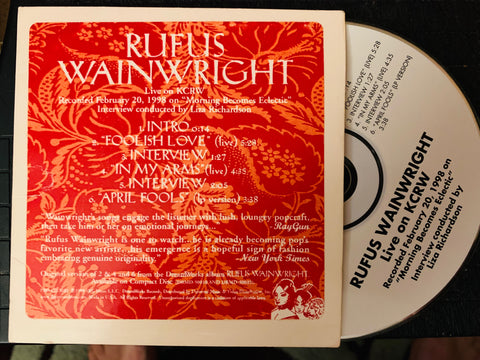 Rufus Wainwright - LIVE on KCRW (Promo CD)