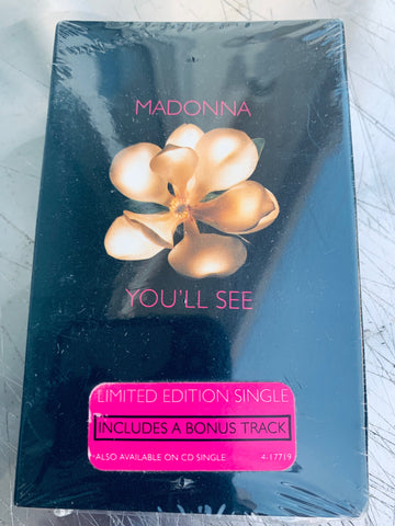 Madonna - You'll See -- cassette single (US) New/ still sealed.