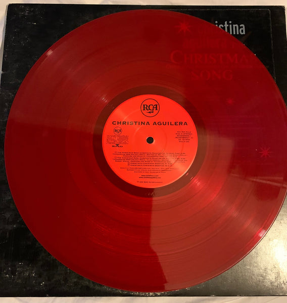 Christina Aguilera - The Christmas Song (Red Vinyl) Promo Used LP version 2