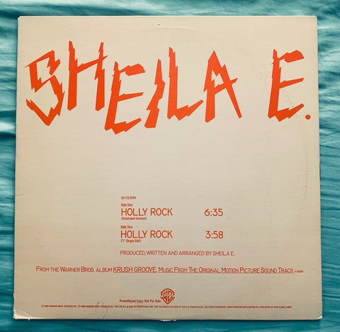 Sheila E. - Holly Rock  12" remix LP  (Promo) Vinyl - Used