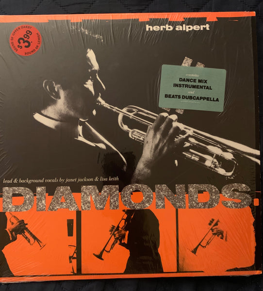 Herb Alpert ft: Janet Jackson - DIAMONDS 1987 remix LP VINYL 12" used