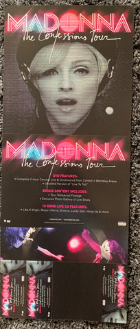 Madonna Confessions Tour PROMOTIONAL Poster Flat (perforated in 3 sections)