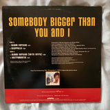 Whitney Houston   - "Somebody Bigger Than You and I "  (US 12" PROMO LP VINYL) - Used