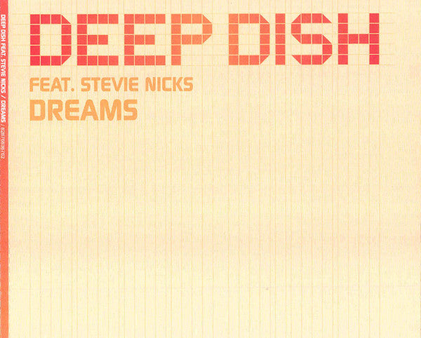 Deep Dish ft. Stevie Nicks - Dreams - IMPORT Remix CD Maxi-single - New