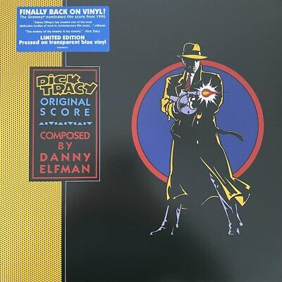 Dick Tracy (Original Film Score) 2020 LP  "BLUE transparent" Vinyl - New