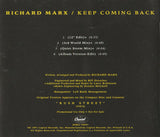 Richard Marx - Keep Coming Back (PROMO) Remix CD single - Used