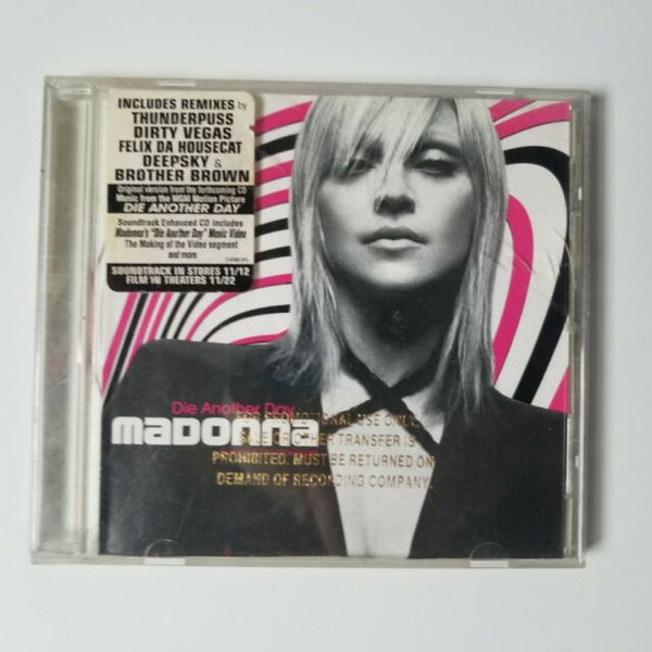 Madonna: Die Another Day (USA Maxi REMIX CD SINGLE) PROMO / Gold stamp